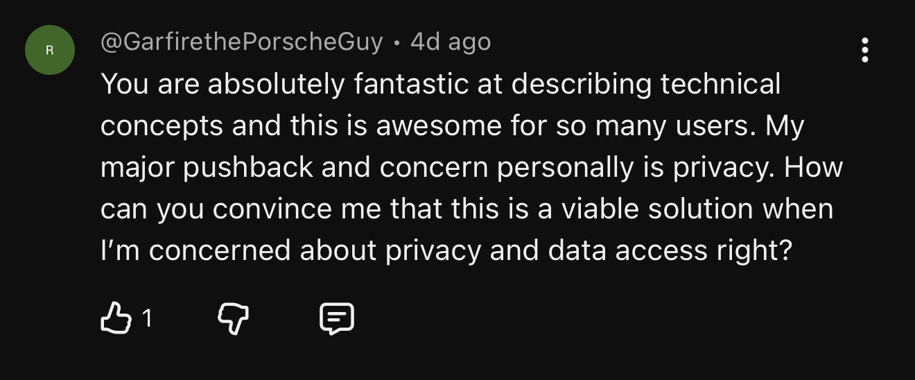 Community feedback