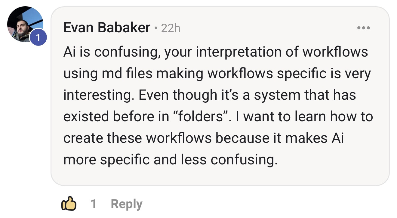 Community feedback
