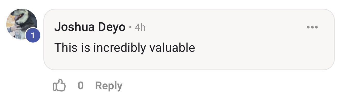 Community feedback