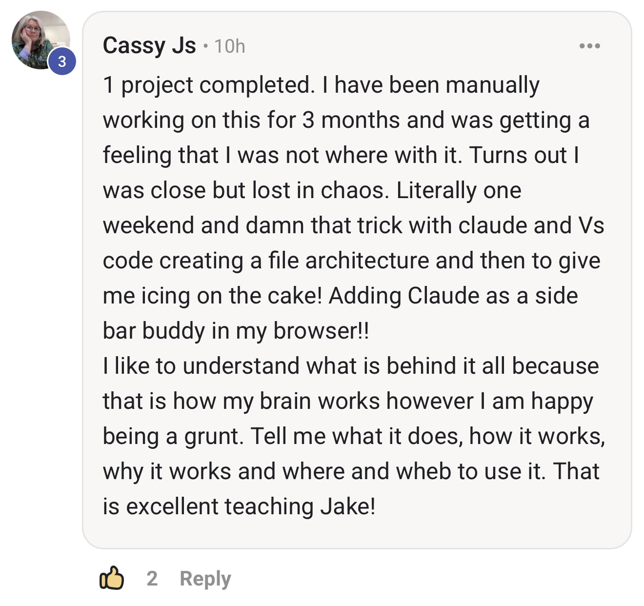 Community feedback